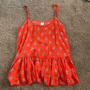 Old navy, coral spaghetti strap, size small